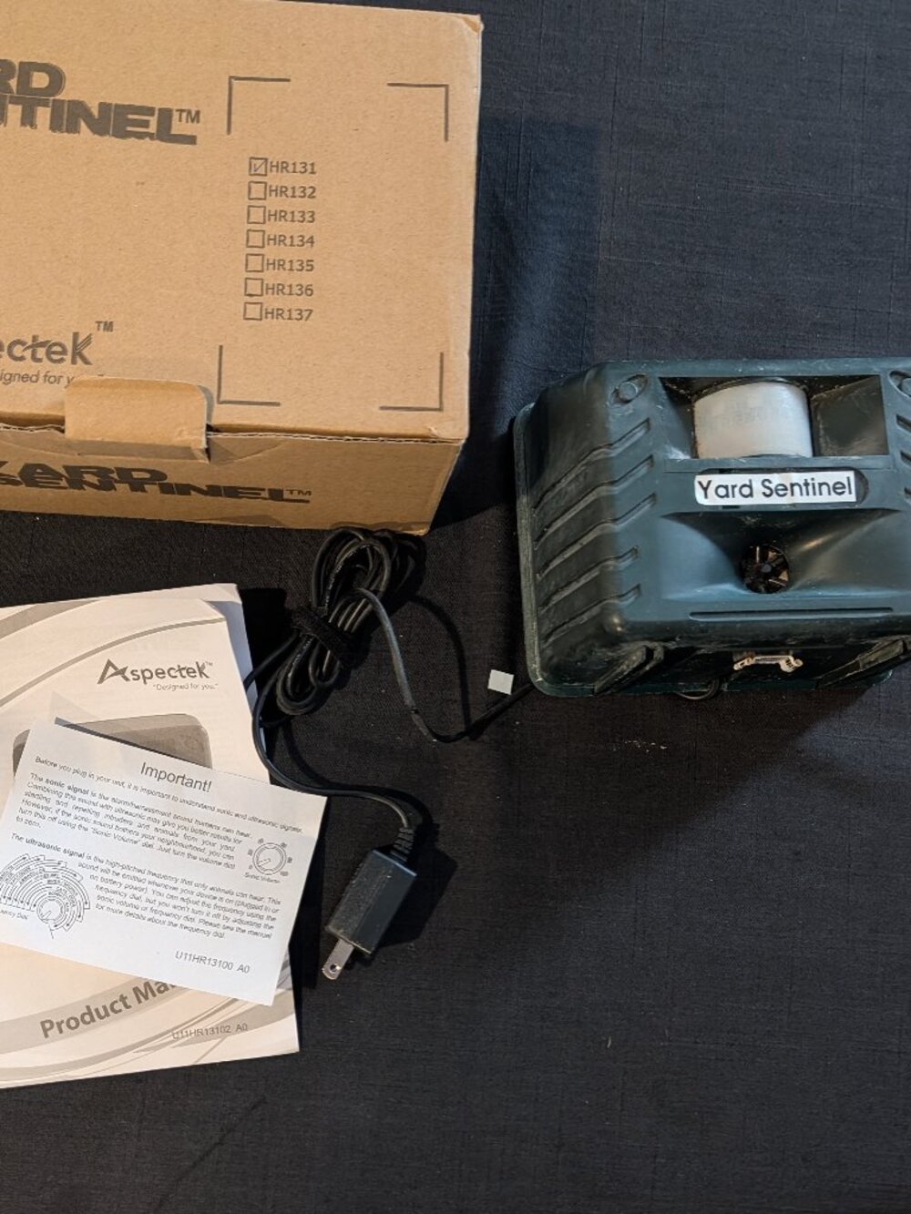 Outdoor Animal Pest Repellant Aspectek Yard Sentinel Hr 131